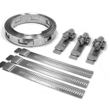 Imagem de Kit Ksi Multi Abraçadeira Aço Inox 3 Metros 3 Puxadores - Marbo