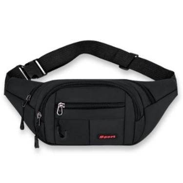 Imagem de Pochete Masculina Bolsa de Cintura Shoulder Bag Impermeável Motoqueiro Multiuso-Unissex