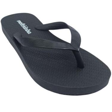 Imagem de Chinelo Molekinha Infantil com Fechamento Calce Fácil, Preto, Menina, 