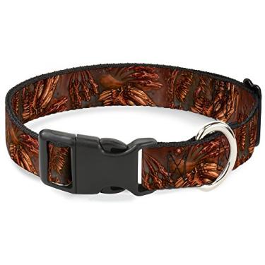 Imagem de Buckle-Down PC-W32033-S Coleira com clipe de plástico, 2,54 cm de largura, serve para pescoços de 23-38 cm - pequeno