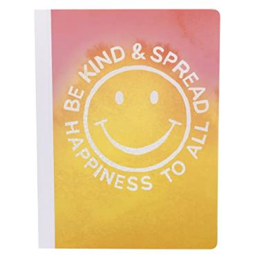 Imagem de Graphique Caderno de grade pontilhada - Sorriso de bom dia - Páginas interiores de grade de 120 pontos - Capa de papel grosso com borda de fita - Perfeito para escrever listas, planejamento de projetos (20 x 25 cm)