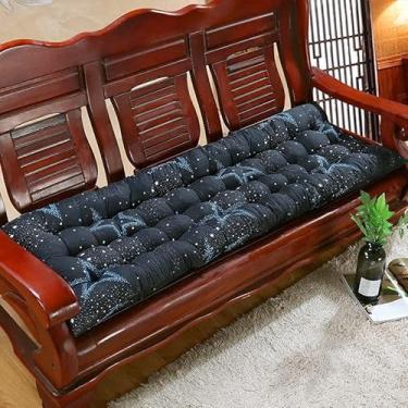 Imagem de Almofada para espreguiçadeira com laços, almofada confortável e durável para cadeira de pátio ao ar livre, jardim, piscina, almofadas de banco longo(Type C,53 * 180cm)