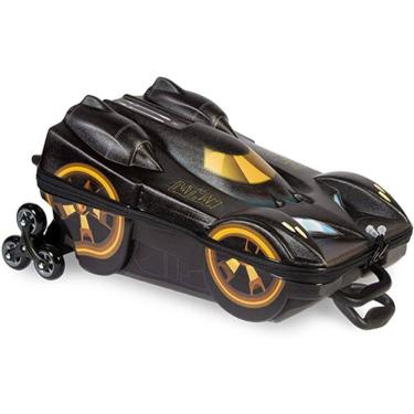 Imagem de Mochila Com Carrinho 3D Batman Beware Dourado Rodinha Tripla 2805AM19