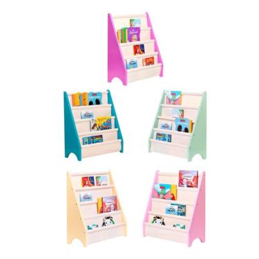Imagem de Kit Racks Para Livros Infantil, Standbook Montessoriano 5x - Curumim K