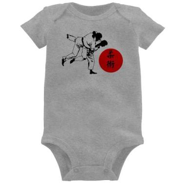 Imagem de Body Bebê Jiu Jitsu Judô Artes Marciais - Foca na Moda, Cinza, GG