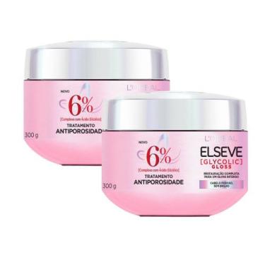 Imagem de Kit 2 Creme de Tratamento Elseve Glycolic Gloss L'oréal Paris Antiporo