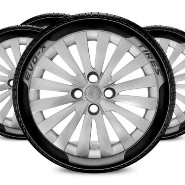 Imagem de Jogo Calota 4x100 Aro 14 Design Voyage Compatível Volkswagen