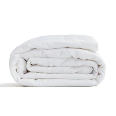 Imagem de Edredom 100% lã para o verão, leve, enchimento de edredom de algodão puro, silencioso, regulação de temperatura, respirável, confortável, roupa de cama de lã para dormir luxuoso, tamanho Queen