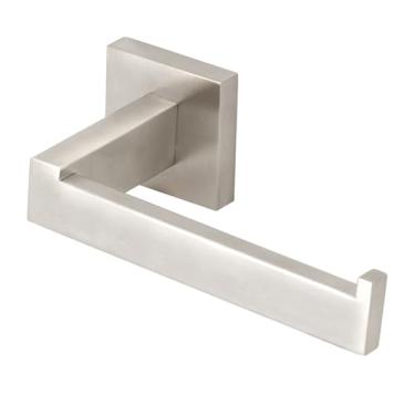 Imagem de Porta Papel Higiênico Papeleira Quadrado Inox Escovado Metal