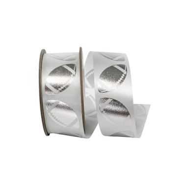 Imagem de Reliant Ribbon Fita térmica de bolas de futebol metálicas para casa, branco/prata