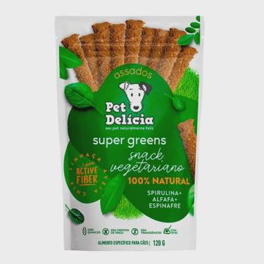 Imagem de Petisco Pet Delicia Caes Super Greens Sticks - 120g