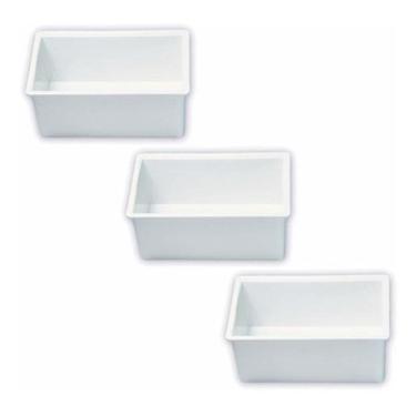 Imagem de Forma Queijo Mussarela 1kg Crisan  3 Unidades  Branco