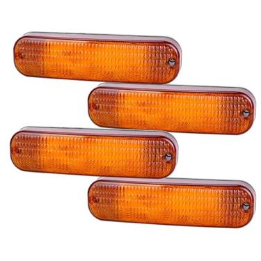 Imagem de Pacote com 4 luzes LED âmbar para cabine AR60250 compatíveis com John Deere Cotton Picker 9900, 9910, 9920, 9930, pulverizador 6100, 6500, 6600 e Tractor 820, 850, 870, 950, 970, 990
