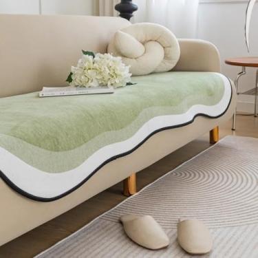 Imagem de Almofada de sofá de tecido para sala de estar, formato especial, capa antiderrapante para sofá em formato de L, capa protetora para assento de toalha, A7,90x160cm, 1 peça D