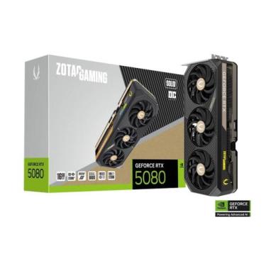 Imagem de Gpu zotac rtx 5080 16gb solid oc, gddr7, 256-bits, 3x dp / 1x hdmi - z