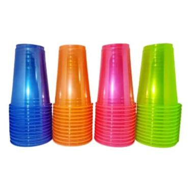 Imagem de Copo 300ml Bio Crystal Neon c/25 cor:Ultramarine