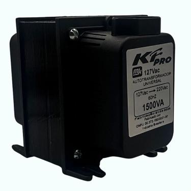 Imagem de Autotransformador KF, Bivolt 127/220V, 1.500VA, Pro, Preto - TRF0912