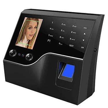 Imagem de CUTPOIY Relógio de carimbo de funcionário com software livre, cálculo automático de horas extras e horas de trabalho/intervalo de almoço com impressão digital