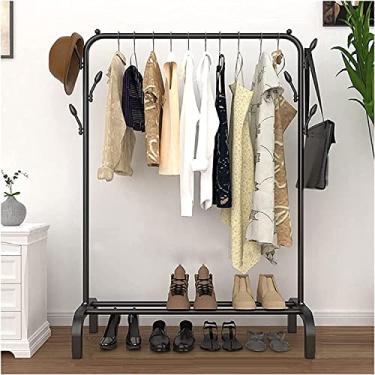 Imagem de LIFOND Suporte de roupas para roupas, trilho sobre rodas, suporte de metal resistente independente de 19 mm, fácil de montar para armazenamento de roupas, suporte de exibição para decoração de quarto