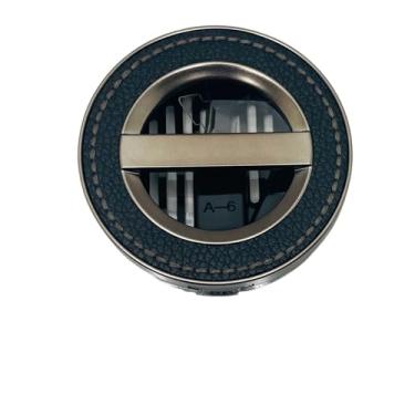 Imagem de Bath and Body Works Suporte de fragrância de couro marrom costurado para carro fácil de abrir