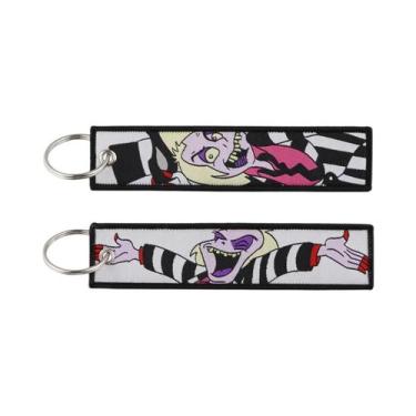 Imagem de Chaveiro com Etiqueta de Filme de Terror - Design de Tecelagem, 17