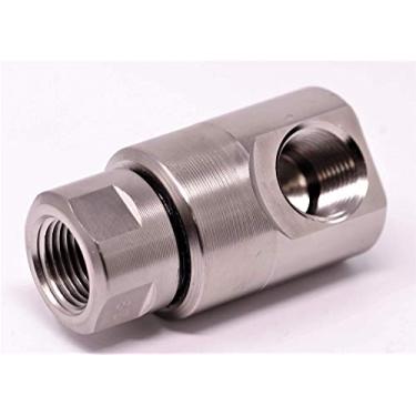 Imagem de Rolo giratório de mangueira de serviço pesado genuíno – 3,8 cm. Reposição giratória para rolo de mangueira de aço doméstico e industrial (#5024-Ni-AL 9SS8FP50XFP50-Ni-AL).