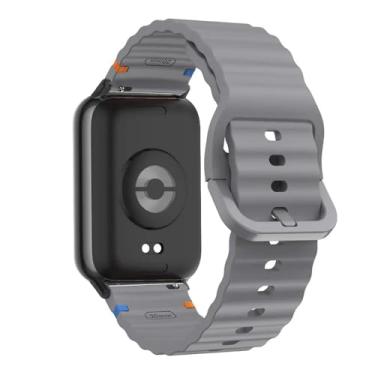 Imagem de Pulseira de Silicone Original para Mi Band 9 Pro (venda somente da pulseira), acessórios de relógio inteligente (space grey black)