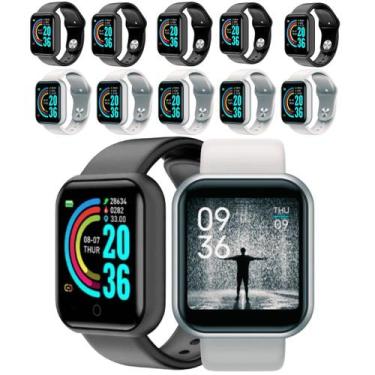 Imagem de Relógio Smartwatch Atacado 10 Peça D20 Masculino E Feminino - 01Smart,