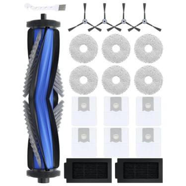 Imagem de Kit de acessórios Omni T50 T50 para Ecovacs Deebot T50 Omni/T50 Pro Omni/T50 Max Pro Omni peças de substituição, 1 escova principal, 2 filtros, 6 sacos de pó, 6 esfregões e 4 escovas laterais