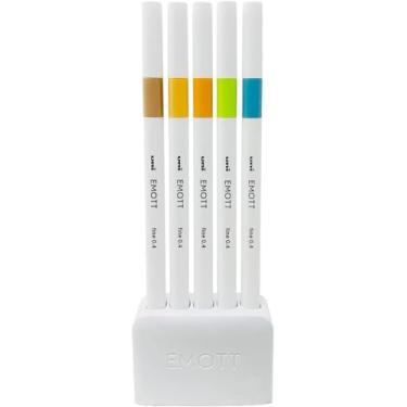 Imagem de Emott Conjunto de canetas Fineliner nº 6, cor natural, 5 cores, sortidas