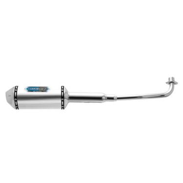 Imagem de Escape Tamanho Mini 3 Biz 100 2013 a 2015 Curva Cromada - PRO TORK, CR
