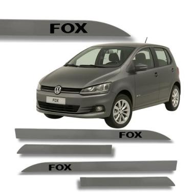 Imagem de Jogo Friso Lateral Fox Cinza Quartzo Ponta de Faca Grafia - Macall