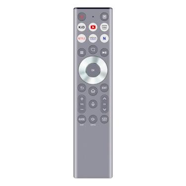 Imagem de Controle remoto de voz de substituição ERF6F80H compatível com HISENSE U6 U7 U8 A7 U8QG Series Mini-LED ULED 4K UHD Google Smart TV ERF6A80 75U7N 55U8N 65U8N 55U7N 65U7N 55U6N 85U9N 55U8QG 65U7N 8QG