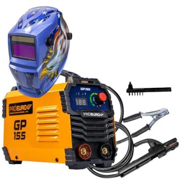 Imagem de Maquina Solda Inversora Compacta GP 155a 127v com Máscara Profissional True Color Aguia Pré Euro