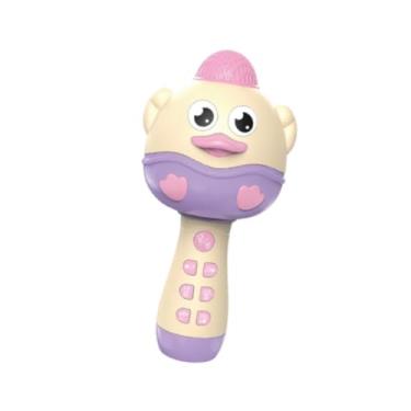 Imagem de Generic Microfone de karaokê para crianças, brinquedos musicais para bebês, meninas, meninos, brinquedos infantis, microfone, máquina de karaokê para uso, Rosa