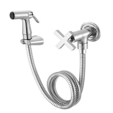 Imagem de Ducha Higiênica com Registro 1851 1/4 de Volta Ômega Cromado - Meber M