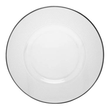 Imagem de Sousplat Com Fio Prata Thin Edge de Cristal 33cm