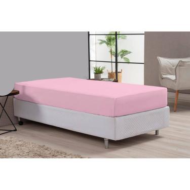 Imagem de Lençol Solteiro 180 Fios 80% Algodão - Rosa