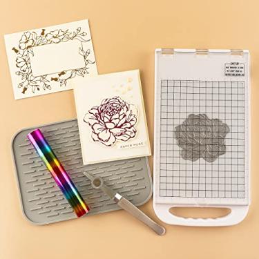 Imagem de BAOFALI Máquina Foilpress Heat Press Crafting Foiling Machine para a versão dos EUA 110 V para fabricação de cartões, kits de scrapbooking, sistema de plataforma, papel, couro, relevo, vinil, filme