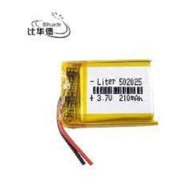 Imagem de Bateria 3.7v 210mah 5mm X 20mm X 25mm 2 Fios 502025 - - bgb