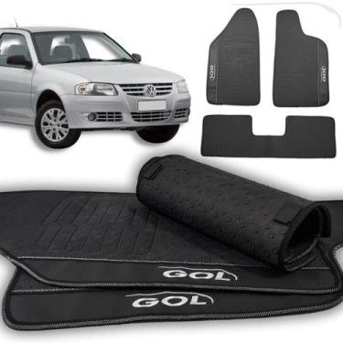 Imagem de Kit Tapetes Automotivos GOL G1 G2 G3 G4 TODOS Emborrachados Traseiro I