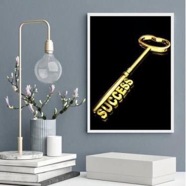 Imagem de Quadro Arquétipo Chave Do Sucesso 33X24Cm - Com Vidro - Quadros On-Lin