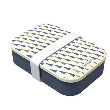 Imagem de Pote Polipropileno Azul/Branco 1L Tramontina