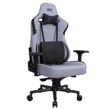 Imagem de Cadeira Gamer DT3 Rhino Fabric, ergonomica e confortável em Tecido DT3 TechSoft™, espuma injetada, estrutura reforçada em aço, braços 4D+, suporta até 200kg e altura máx. de 2,00m (Ashen)