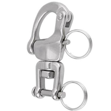 Imagem de Manilha Tubarão Inox Com Destorcedor 132Mm