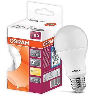 Imagem de Lâmpada Led Bulbo 9,5W 10W 1018Lm Bivolt Luz Amarela Osram