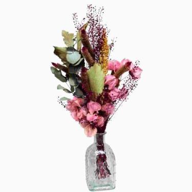 Imagem de Arranjo Rosa Despertar + Vaso Garrafinha - Pense Flores