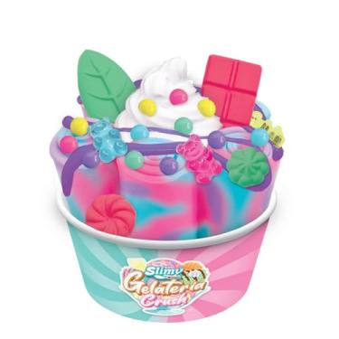 Imagem de Kit Slime de Sorvete Slimy Gelateria - Sorvete de Rolo Morango