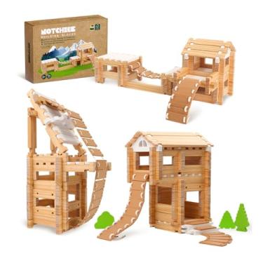 Imagem de Blocos De Montar E Empilhar Madeira Jovi-mindly 96 Peças D96 | Brinquedo Educativo Para Desenvolvimento Infantil E Criatividade