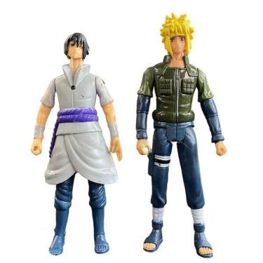 Imagem de Kit 4 Bonecos Action Naruto Shippunden Kakashi Minato Sasuke